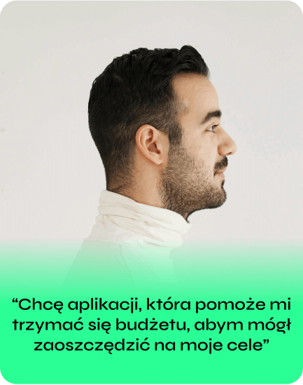 Mężczyzna stojący z profilu